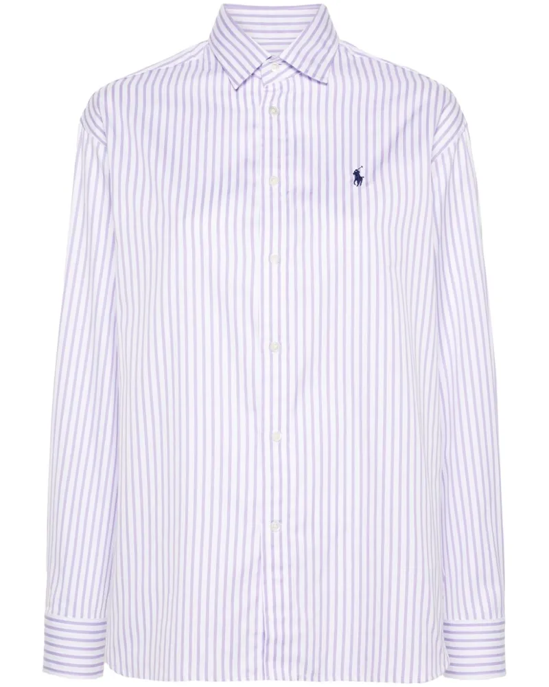 Ralph Lauren Gestreiftes Hemd - Violett Violett