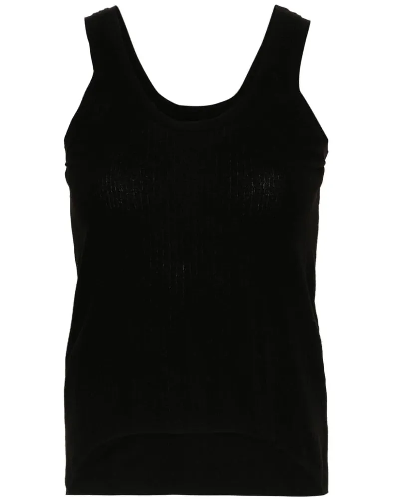 Maison Margiela Geripptes Trägershirt - Schwarz Schwarz