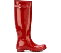 Glänzende Gummistiefel - Rot