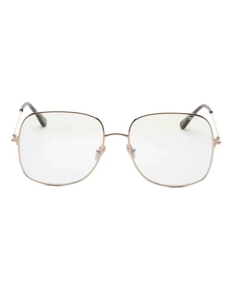 Tom Ford geometric-frame glasses - Gold Gold