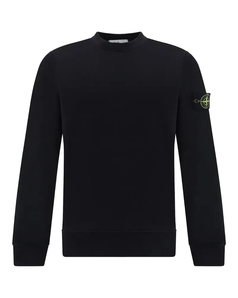 Stone Island logo-patch sweatshirt - Schwarz Schwarz