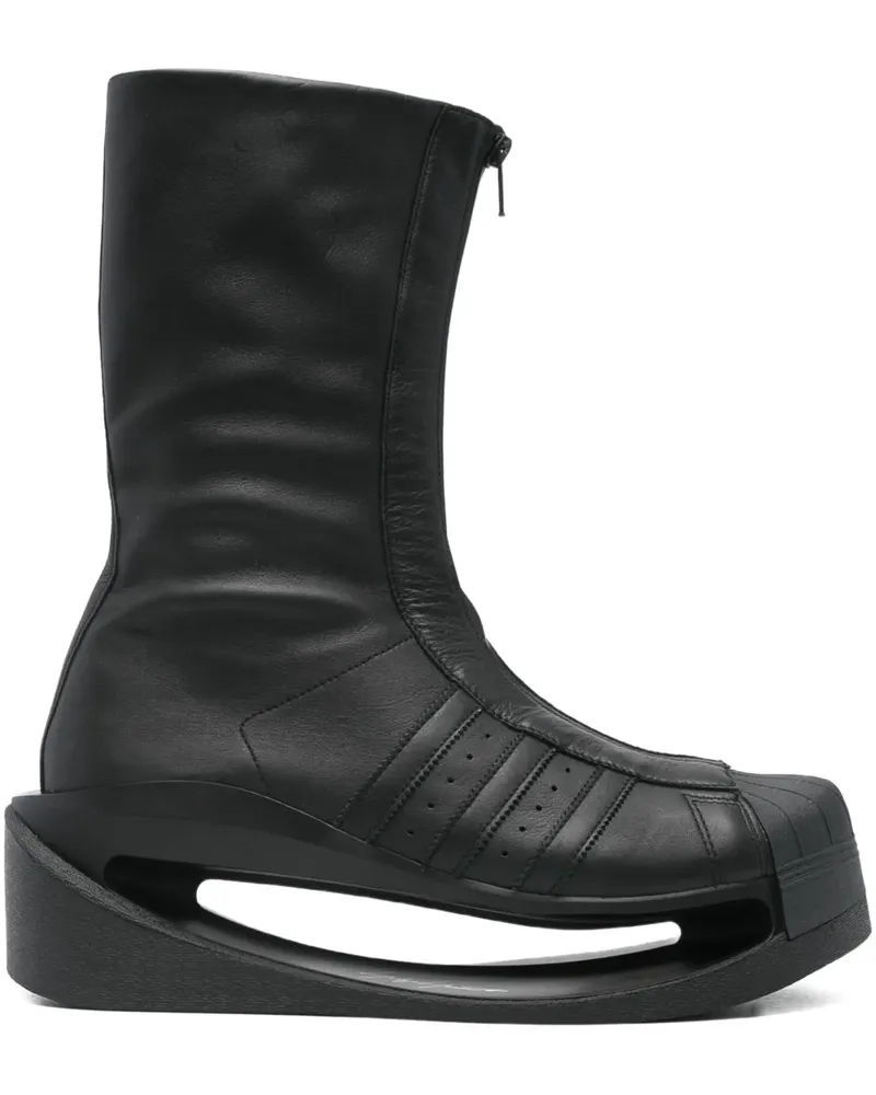 adidas Plateau-Stiefel mit Reißverschluss - Schwarz Schwarz