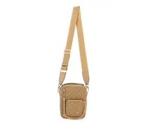 Umhängetasche mit Monogrammmuster - Braun