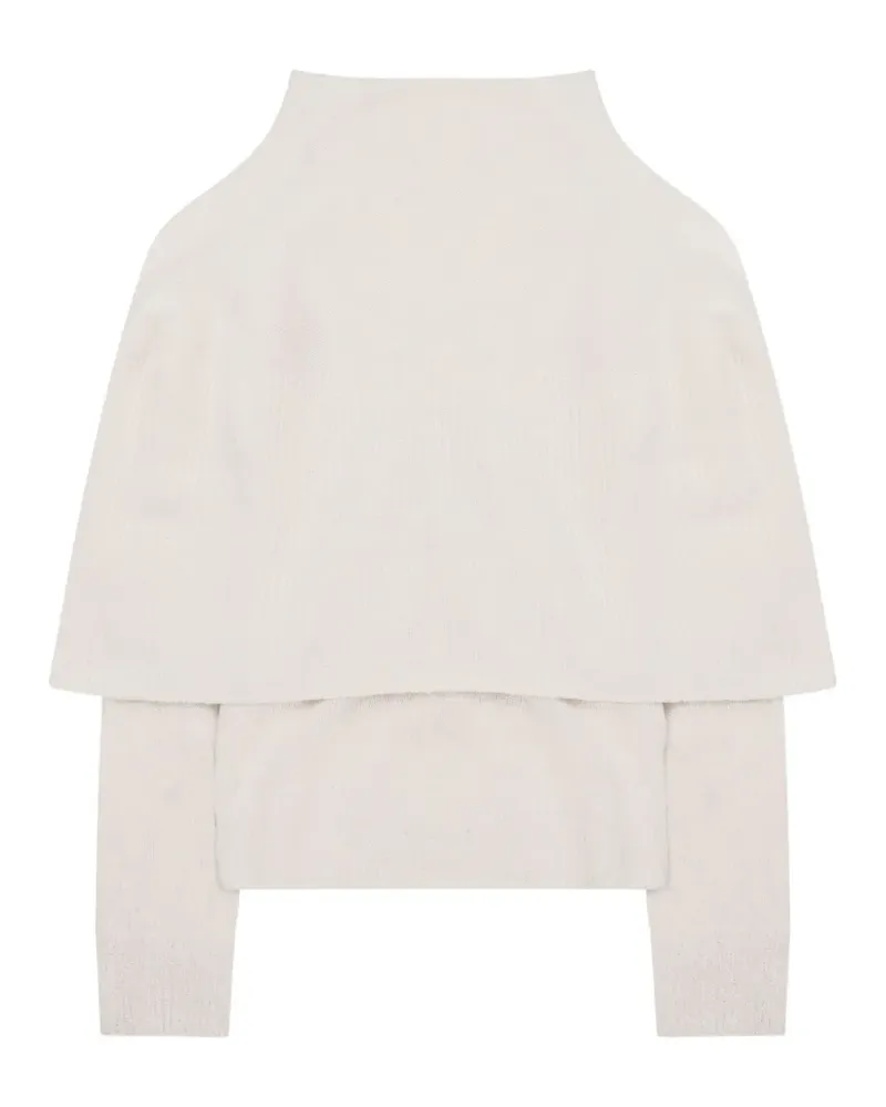 ALYSI layered-effect fine-knit sweater - Nude Nude