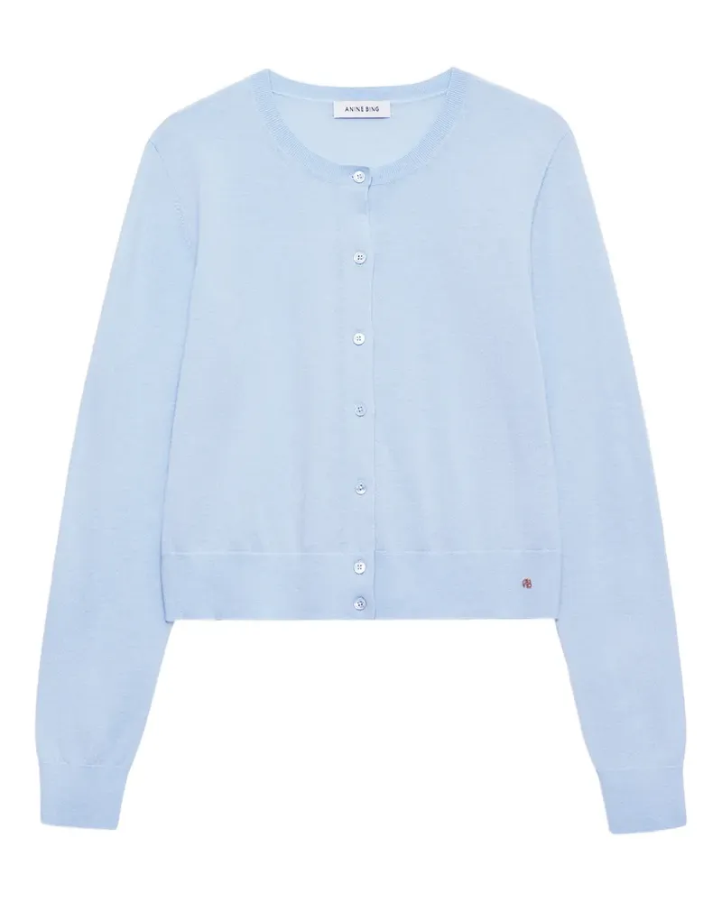 Anine Bing Moni Cropped-Cardigan - Blau Blau