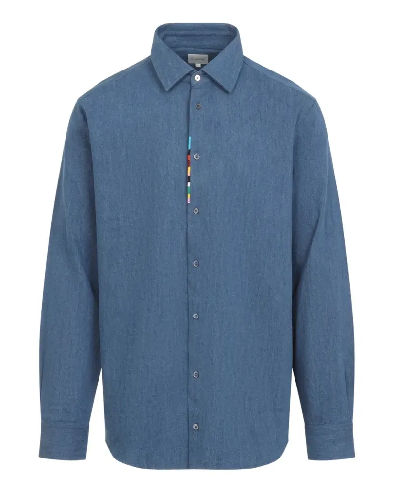 Paul Smith Artist Stripe long-sleeve shirt - Blau Blau