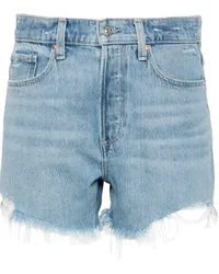 Paige Noella Cut Off Jeans-Shorts Blau