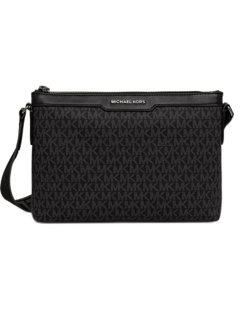 Michael Kors Hudson-signature logo messenger bag - Schwarz Schwarz