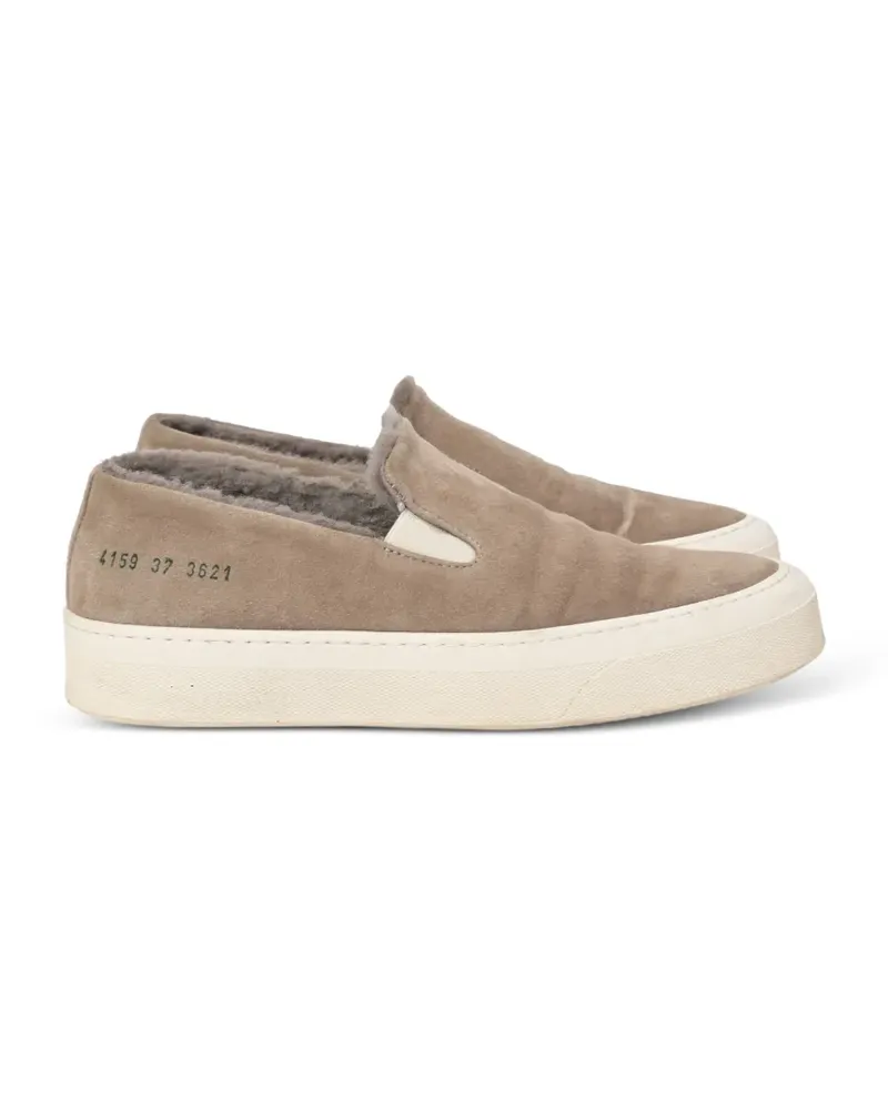 Common Projects Shearling slip-on sneakers - Nude Nude