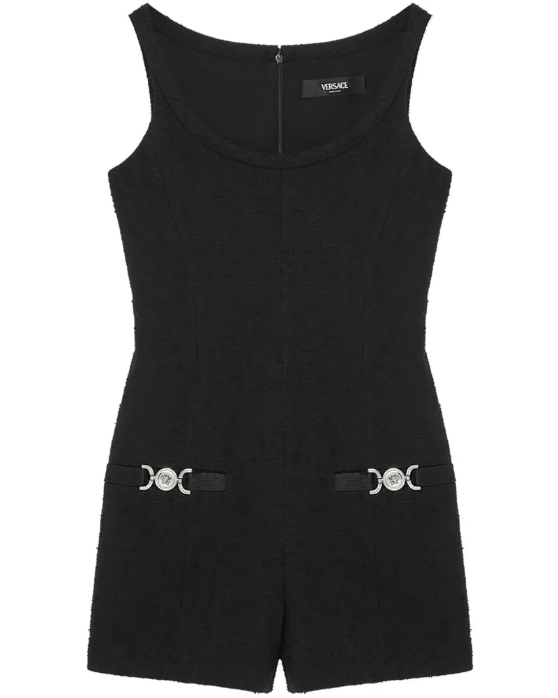 Versace Medusa '95 Mini-Jumpsuit aus Tweed - Schwarz Schwarz
