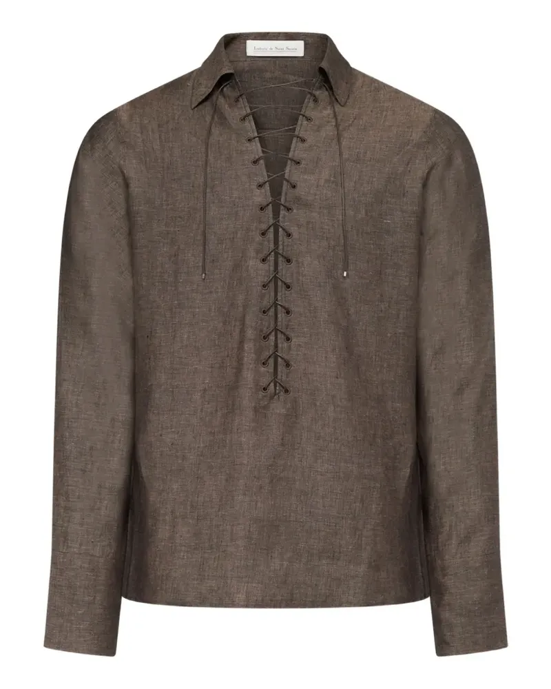 Ludovic de Saint Sernin Alan Eyelet shirt - Braun Braun