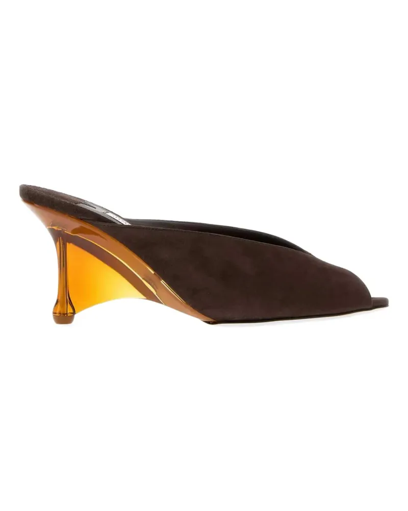 Jimmy Choo Glace wedge mules - Braun Braun
