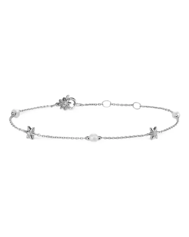 David Yurman Petite Starburst Armband mit Perle und Diamant - Silber Silber