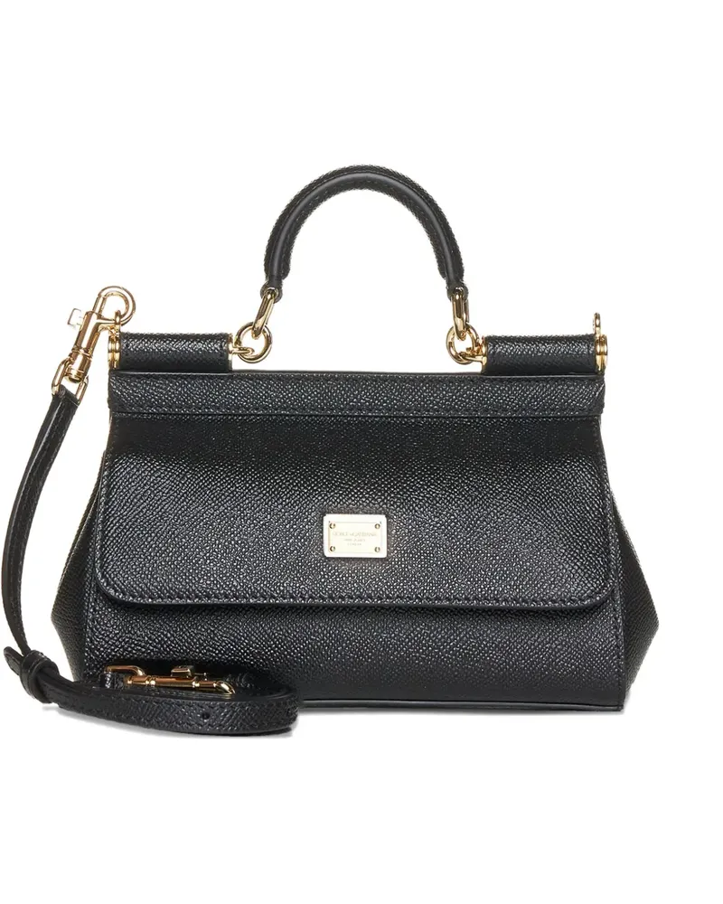 Dolce & Gabbana Kleine Sicily Handtasche - Schwarz Schwarz