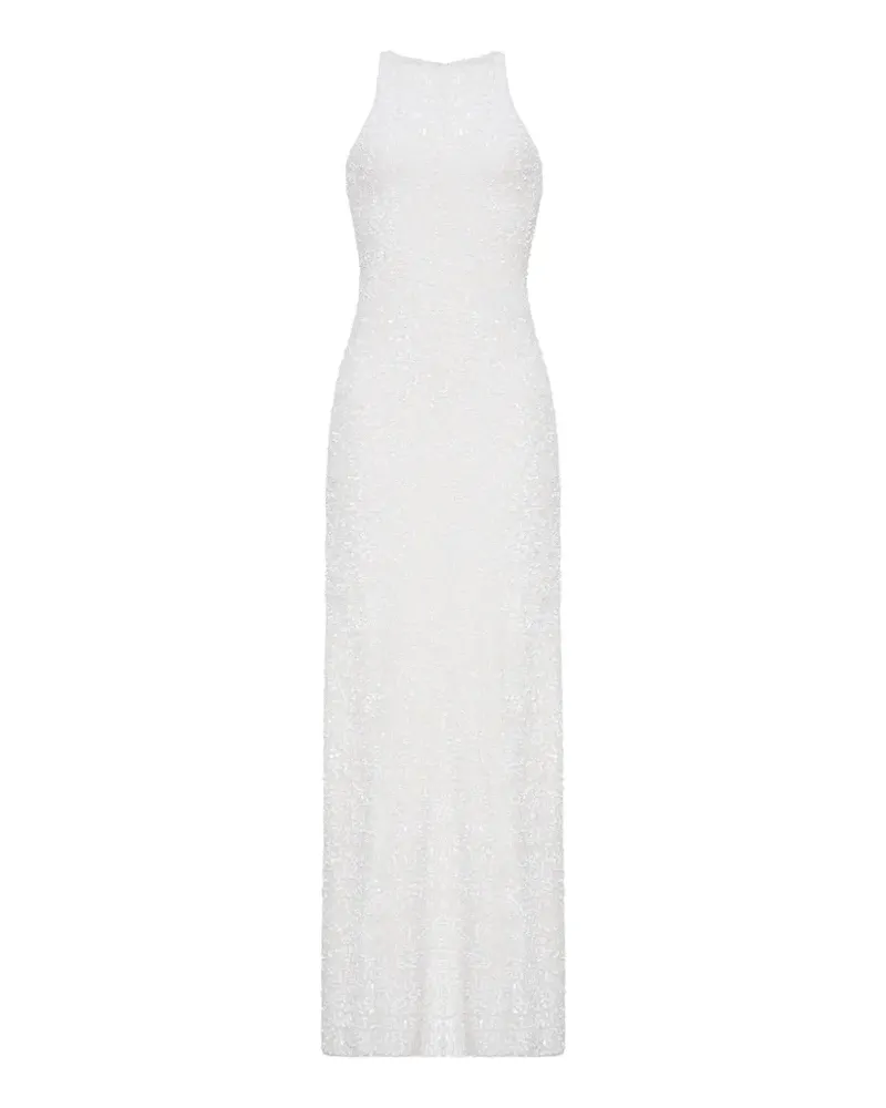 Adam Lippes Taylor sequin-embellished maxi dress - Weiß Weiß