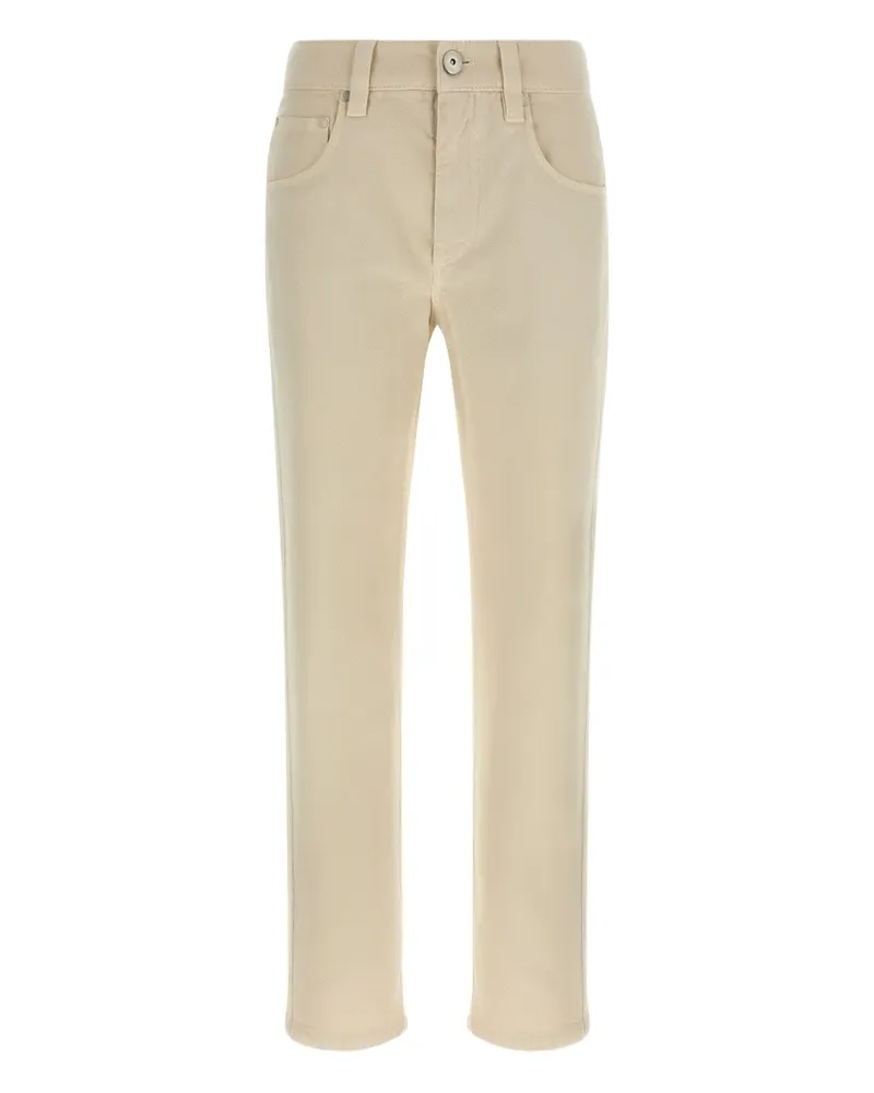 Brunello Cucinelli Five-Pocket-Hose mit Patch hinten - Nude Nude