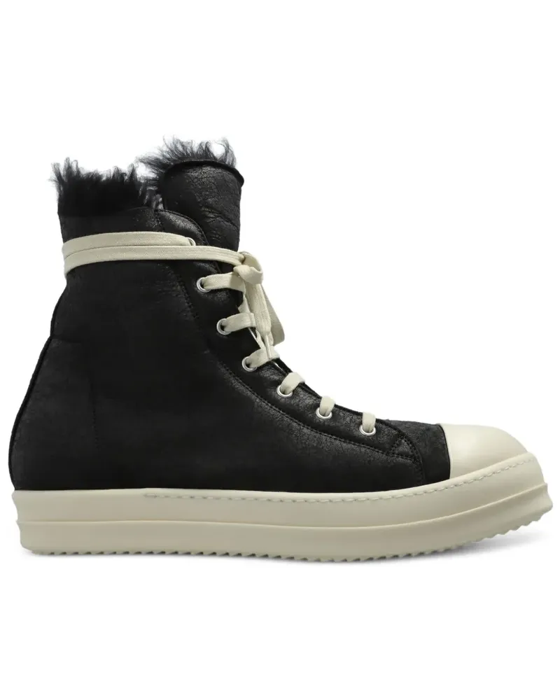 Rick Owens Sneakers mit Shearling-Futter - Schwarz Schwarz