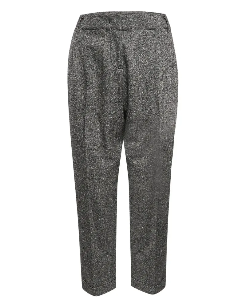 Max Mara Hose aus Tweed - Grau Grau