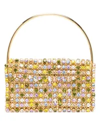 Vanina Les Nuances Tasche mit Kristallen Gold