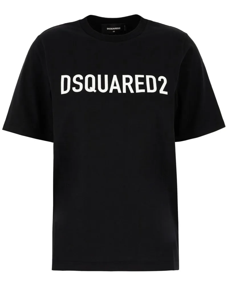 Dsquared2 T-Shirt mit Logo - Schwarz Schwarz