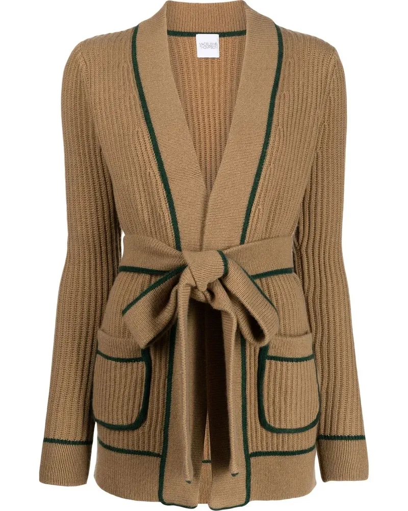 Madeleine Thompson Gerippter Cardigan - Braun Braun