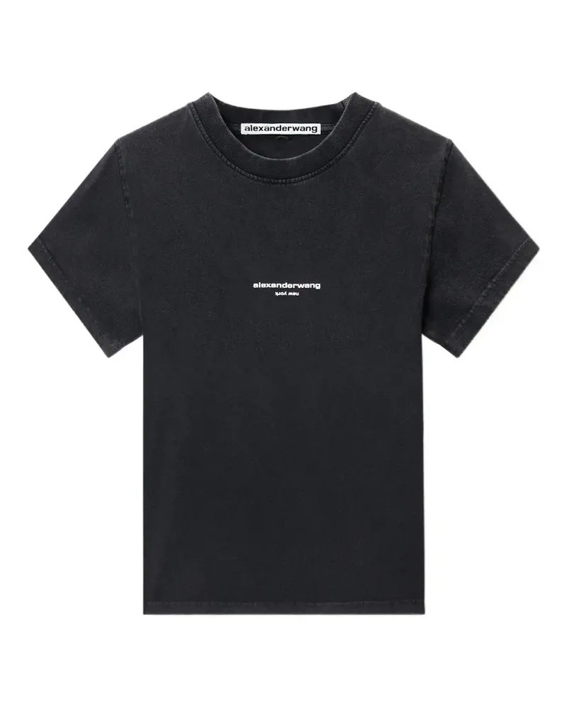 Alexander Wang logo-print T-shirt - Schwarz Schwarz