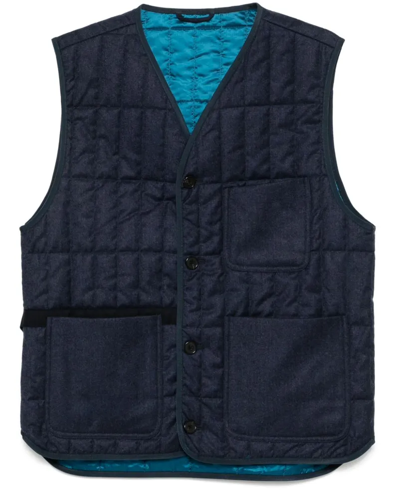 Paul Smith Gesteppte Flanellweste - Blau Blau