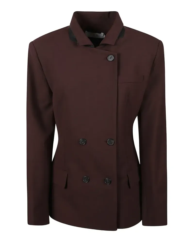 IRO Figurbetonte doppelreihige Bluff Jacke - Rot Rot
