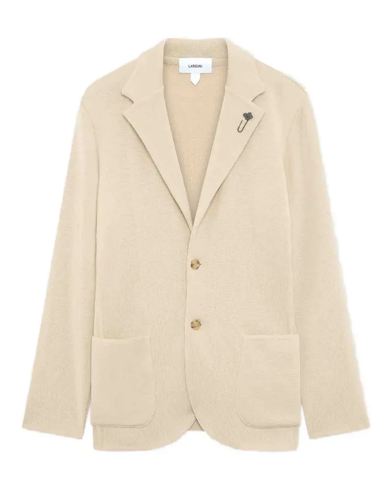 LARDINI patch-pocket blazer - Nude Nude