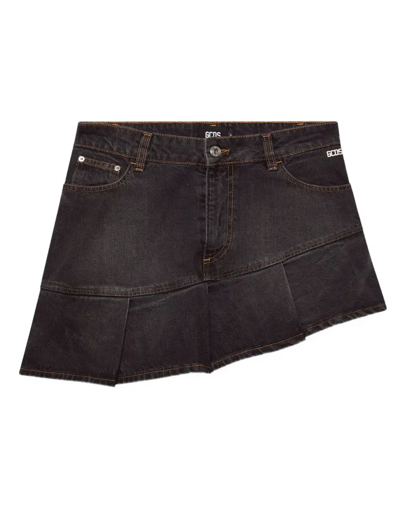 GCDS Klassischer Jeans-Minirock - Schwarz Schwarz