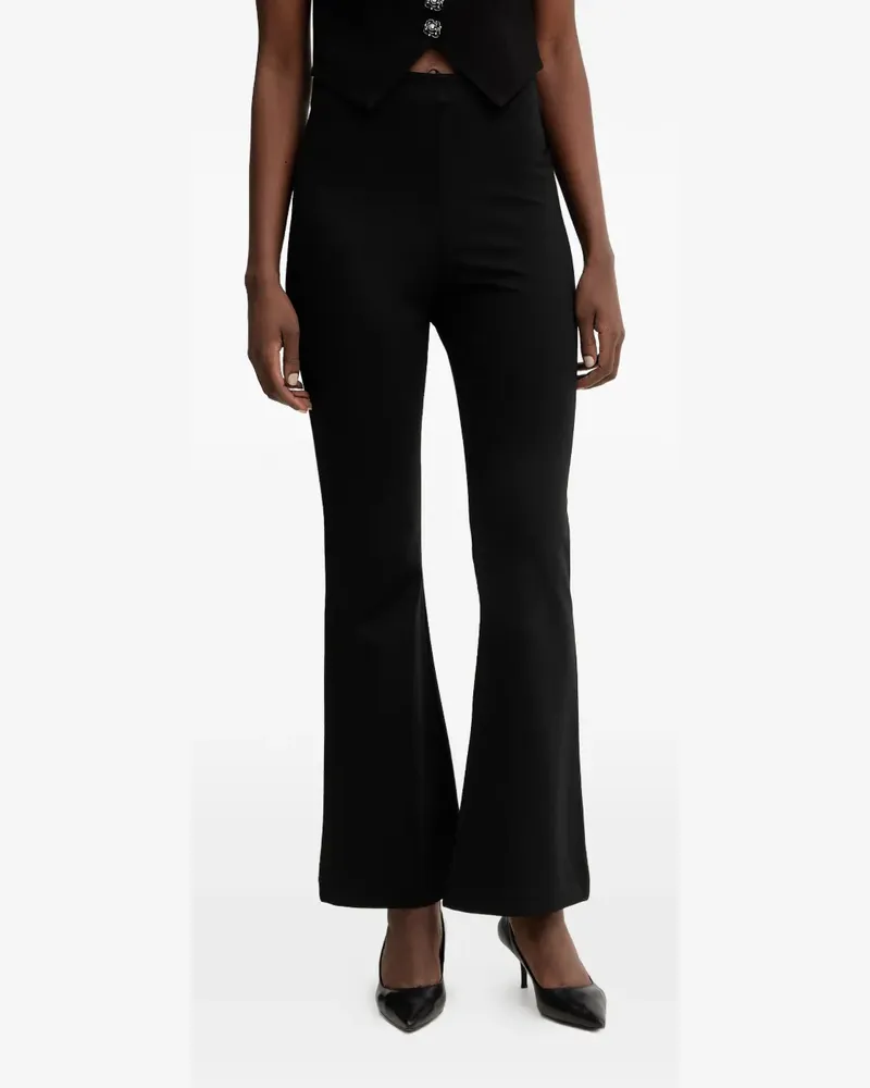 Guess Noel high-waisted flared trousers - Schwarz Schwarz