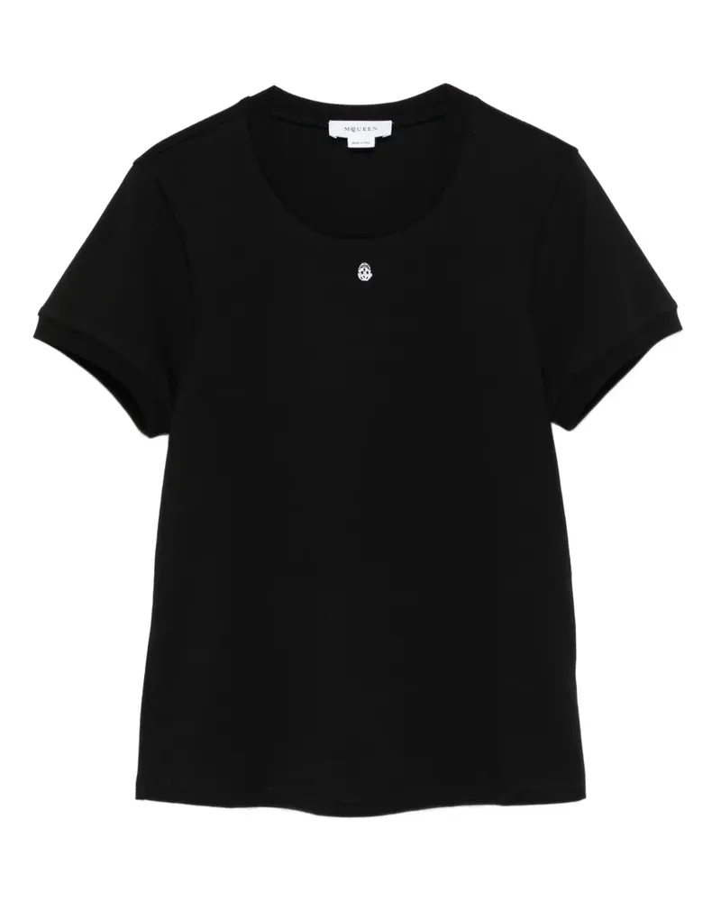 Alexander McQueen T-Shirt mit Logo - Schwarz Schwarz