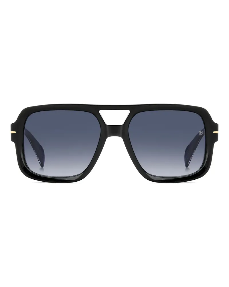 EYEWEAR by DAVID BECKHAM Sonnenbrille mit eckigem Gestell - Schwarz Schwarz