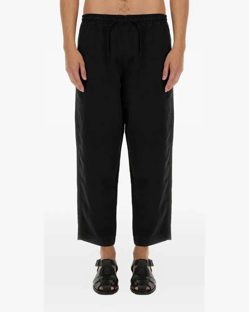 YMC drawstring-waist track pants - Schwarz Schwarz