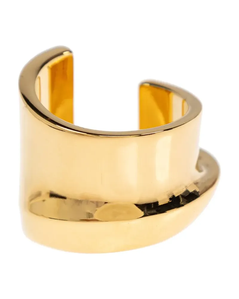 Jacquemus Abgerundeter Ring aus Messing - Gelb Gelb