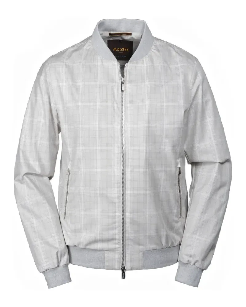 MOORER Sorano zip-fastening bomber jacket - Grau Grau