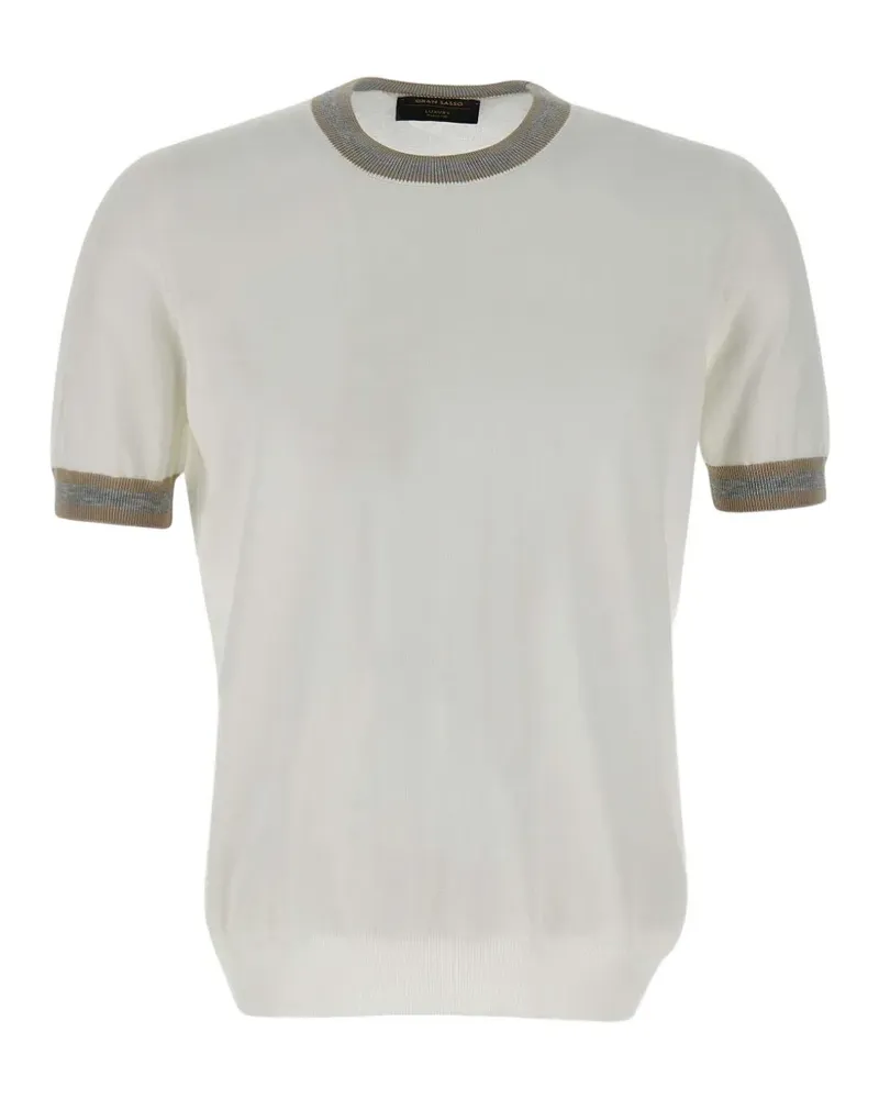 Gran Sasso T-Shirt mit Rundhalsausschnitt - Weiß Weiß