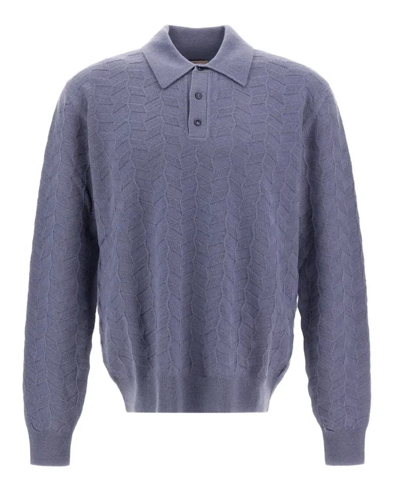 Herno Resort Pullover mit Polokragen - Blau Blau
