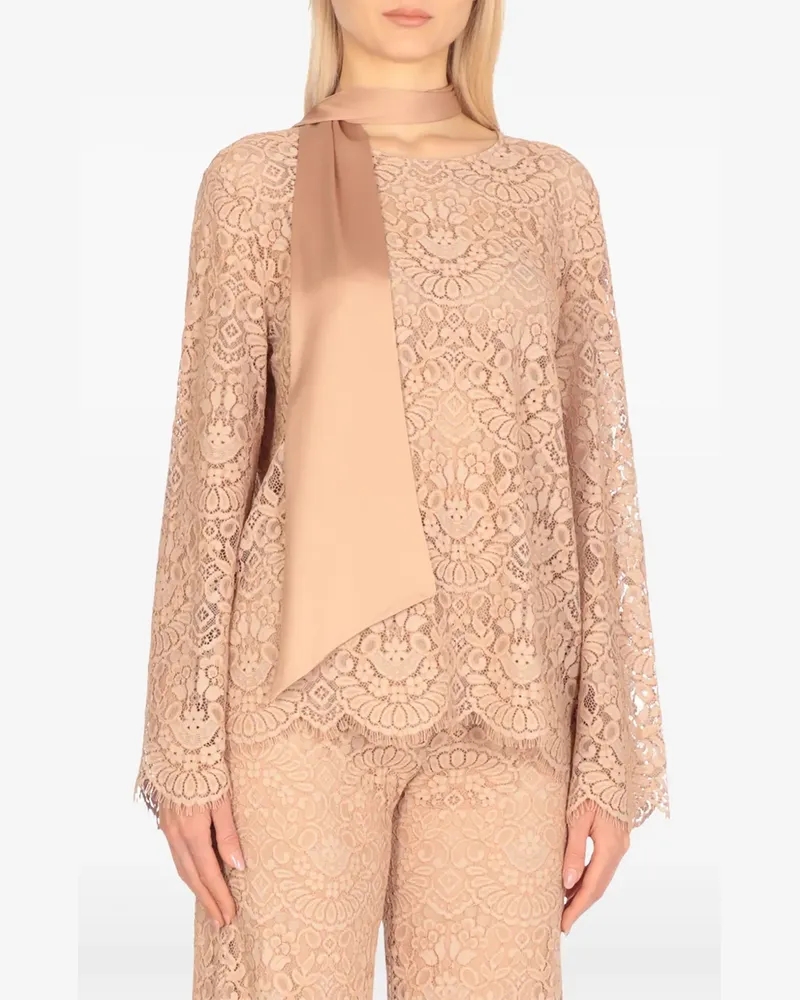 D.EXTERIOR Bluse mit gewelltem Saum - Rosa Rosa