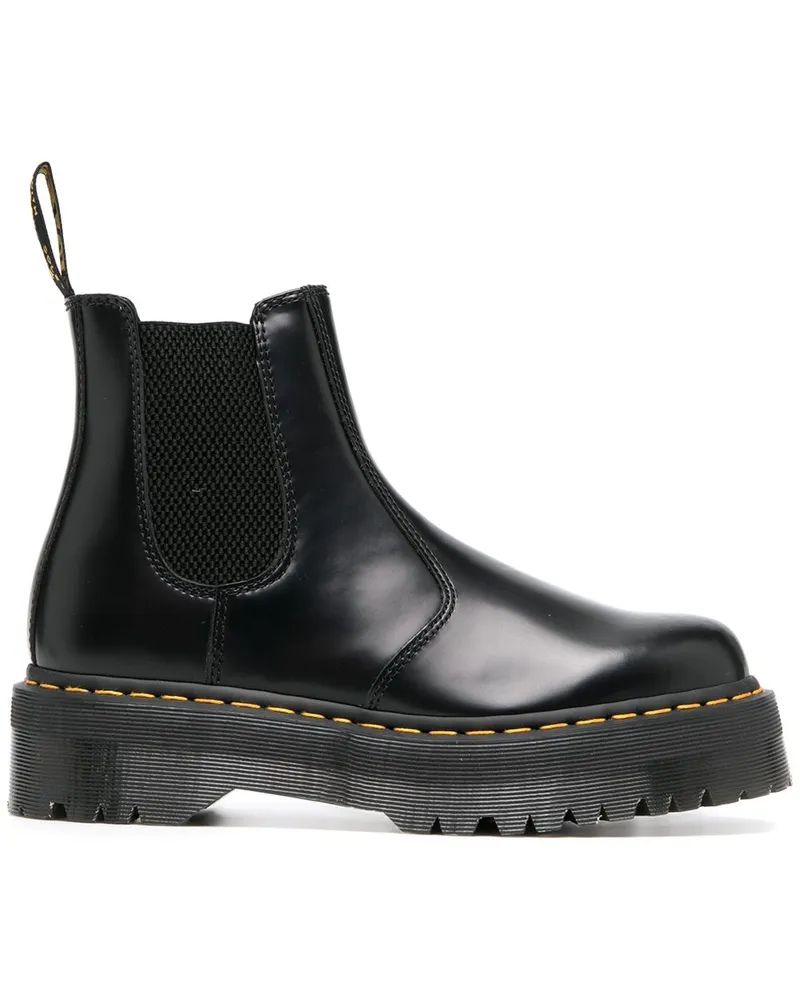 Dr.Martens Stiefel mit dicker Sohle - Schwarz Schwarz