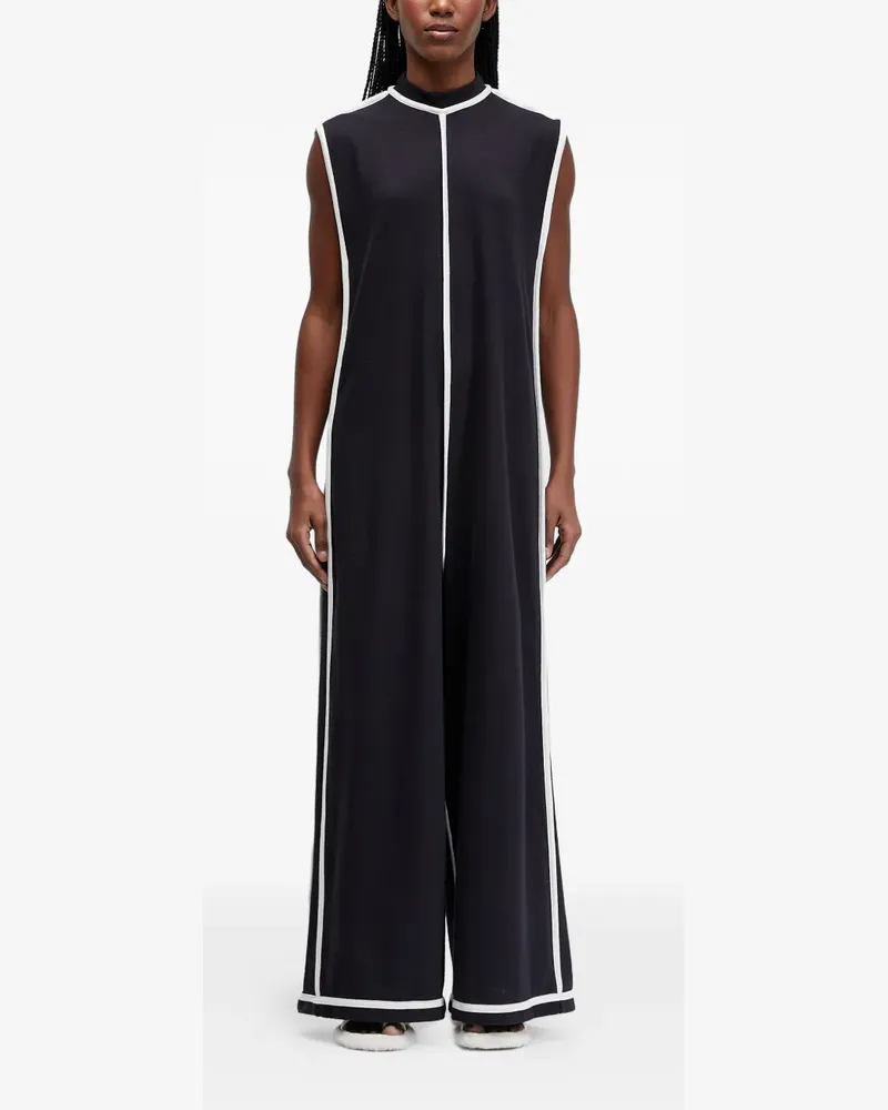 Osklen Ärmelloser Outline Jumpsuit - Schwarz Schwarz