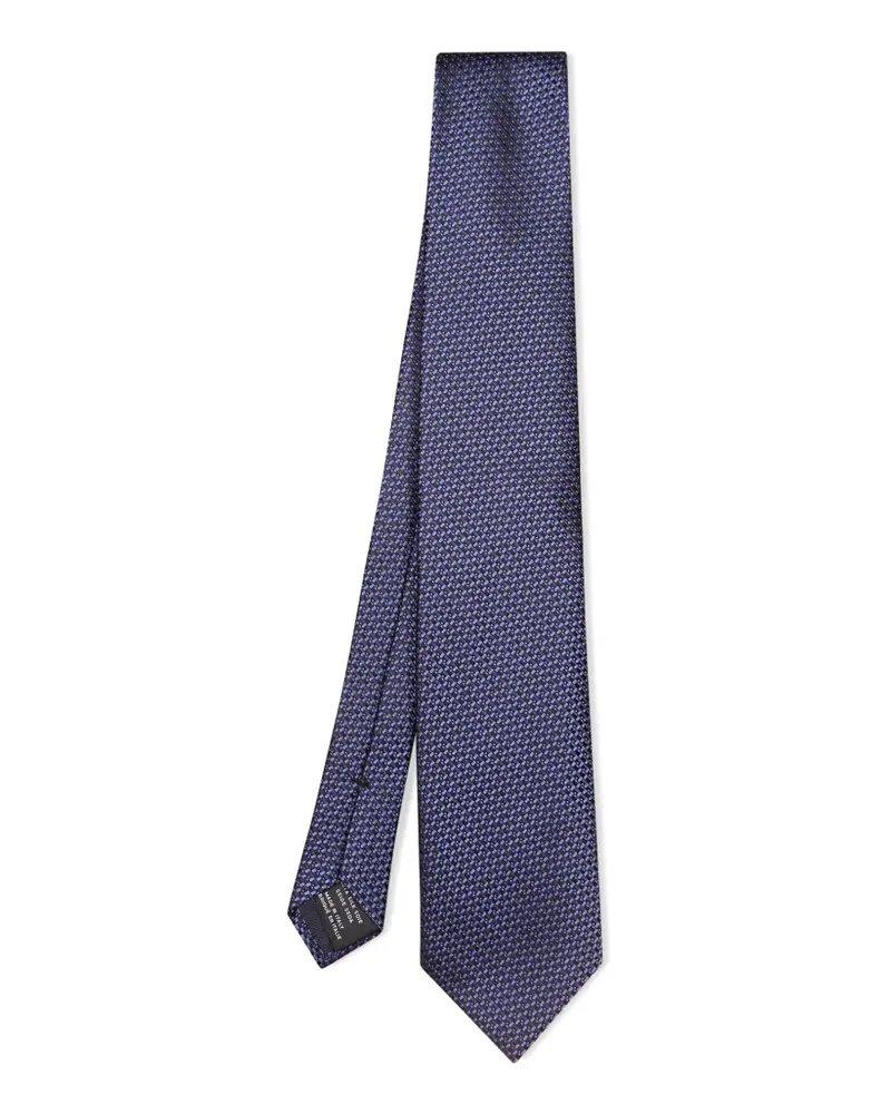 Tom Ford Krawatte mit Mikro-Jacquardmuster - Blau Blau