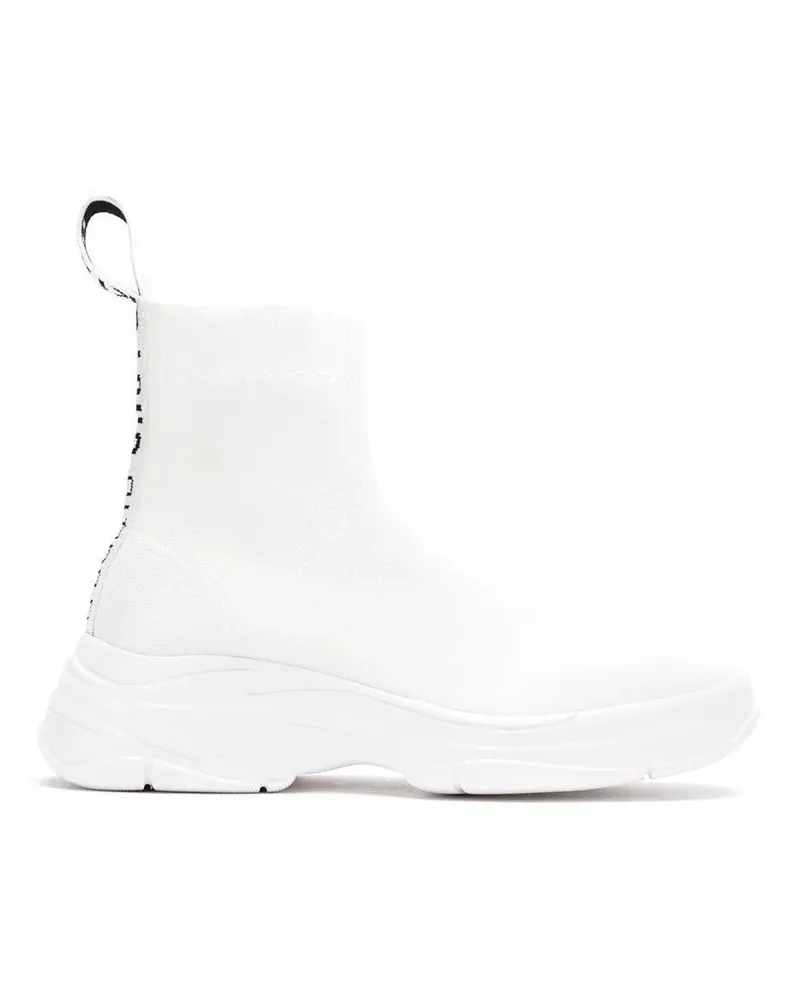Sarah Chofakian Gestrickte Sneakers - Weiß Weiß