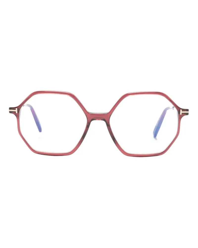 Tom Ford Brille mit geometrischem Gestell - Rosa Rosa