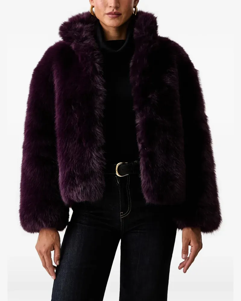 Silvian Heach faux-fur oversized-fit jacket - Violett Violett