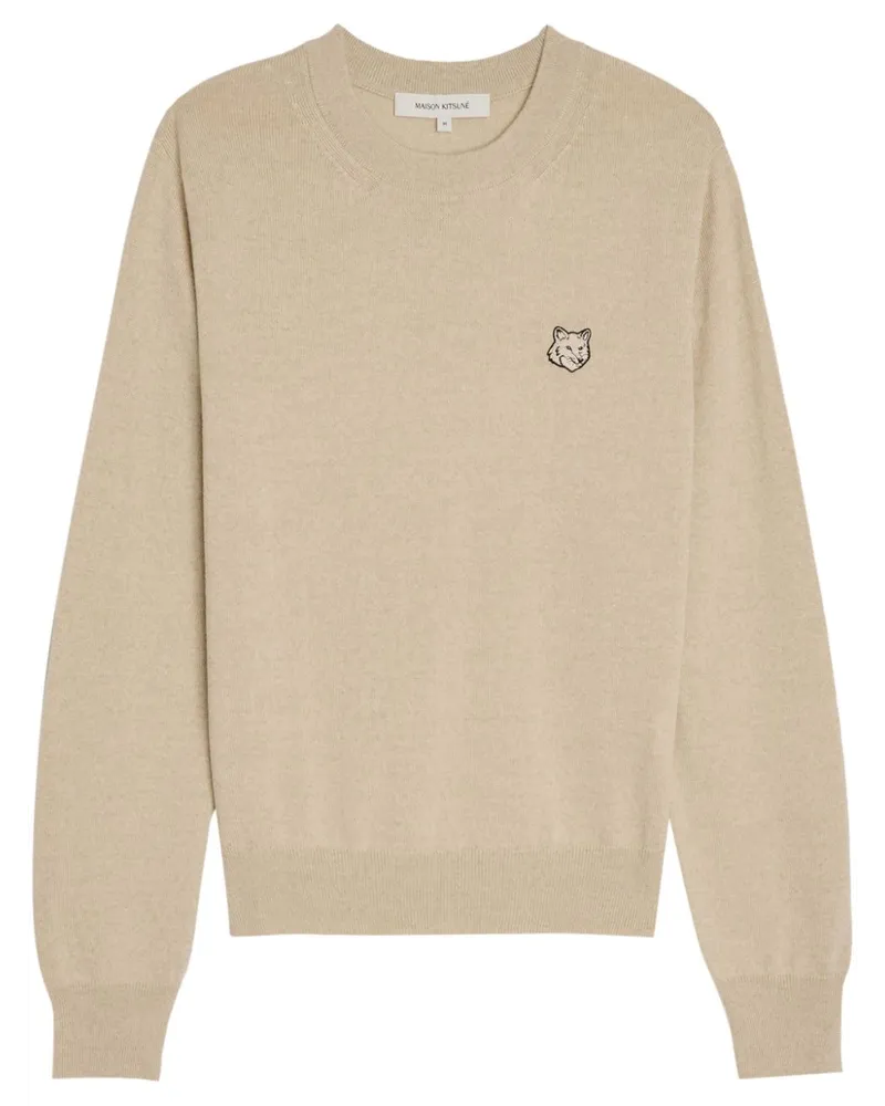 Kitsuné Klassischer Pullover - Nude Nude