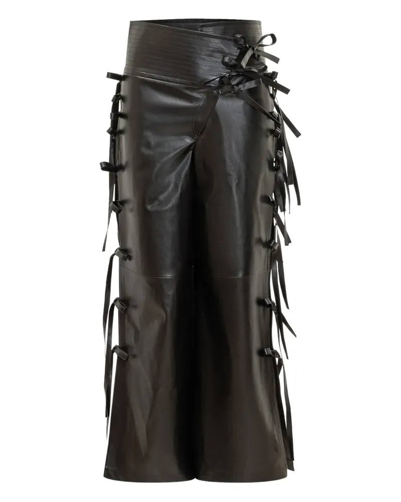 A.W.A.K.E. Hose mit Schleifendetail - Schwarz Schwarz
