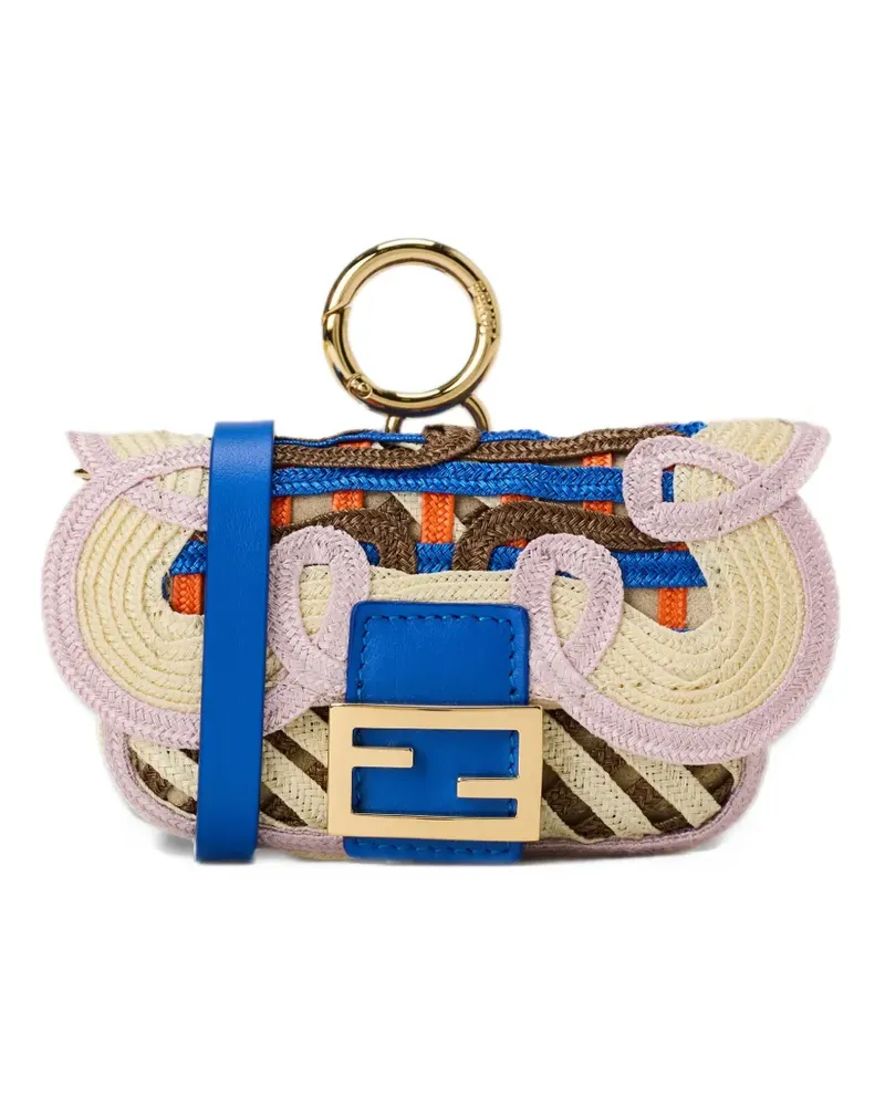 Fendi Nano Baguette Anhänger - Nude Nude