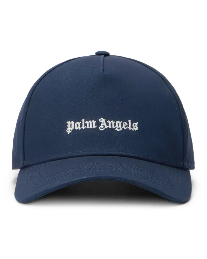 Palm Angels Baseballkappe mit Logo-Stickerei - Blau Blau