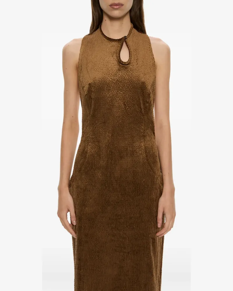 Christopher Esber Delvine Kleid mit Cut-Out - Braun Braun